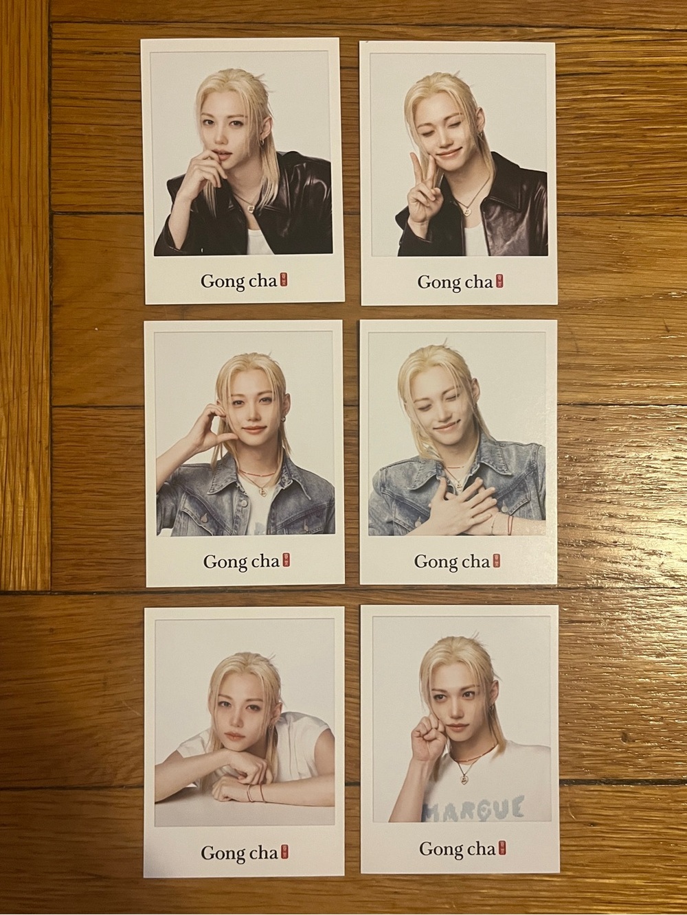 Felix of Stray Kids GongCha photocard bundle! All six cards and a mini poster